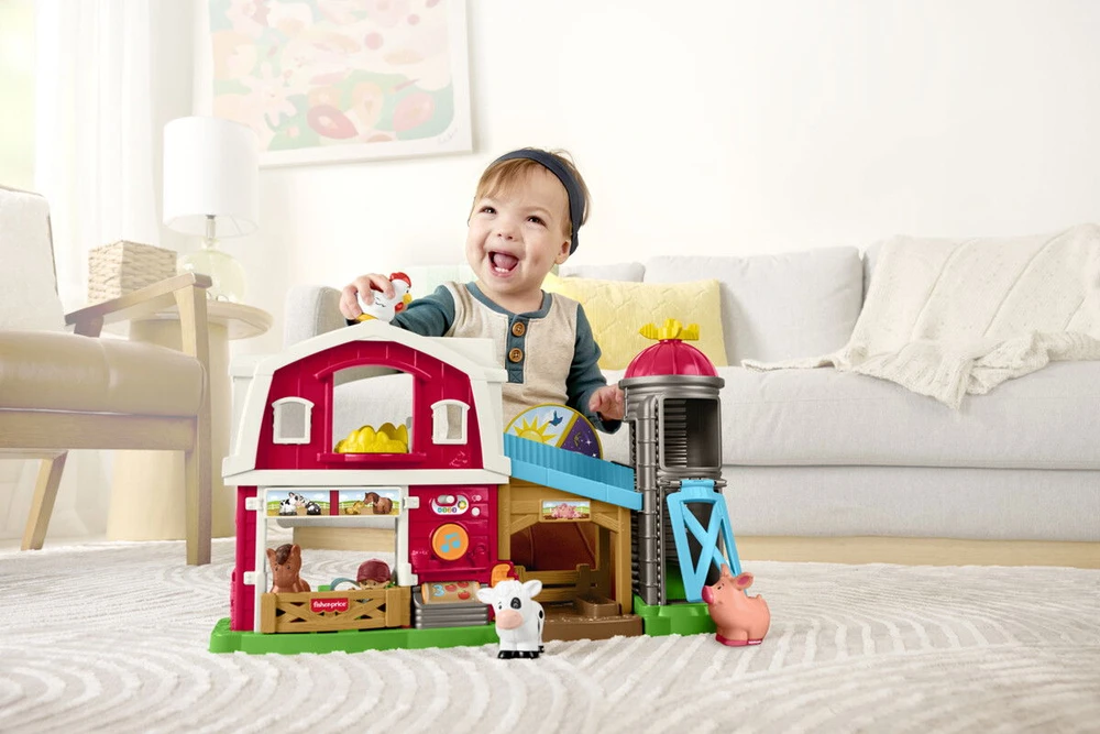 Fisher-Price - Maži žmonės, rūpestingi ir linksmi gyvūnų ūkiai, DK/NO/SE (JGX11)