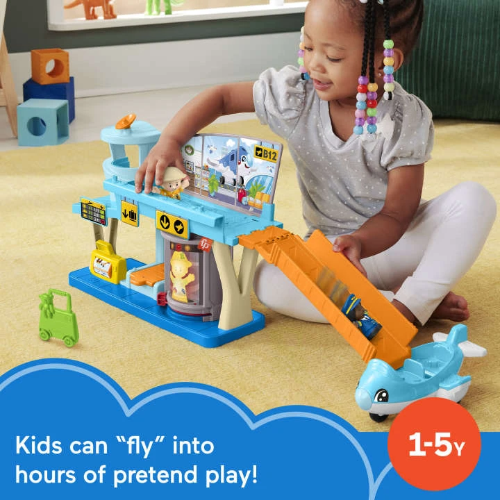 „Fisher-Price“ mažylių žaidimų rinkinys „Kasdieniai nuotykiai“ oro uoste (HTJ26)