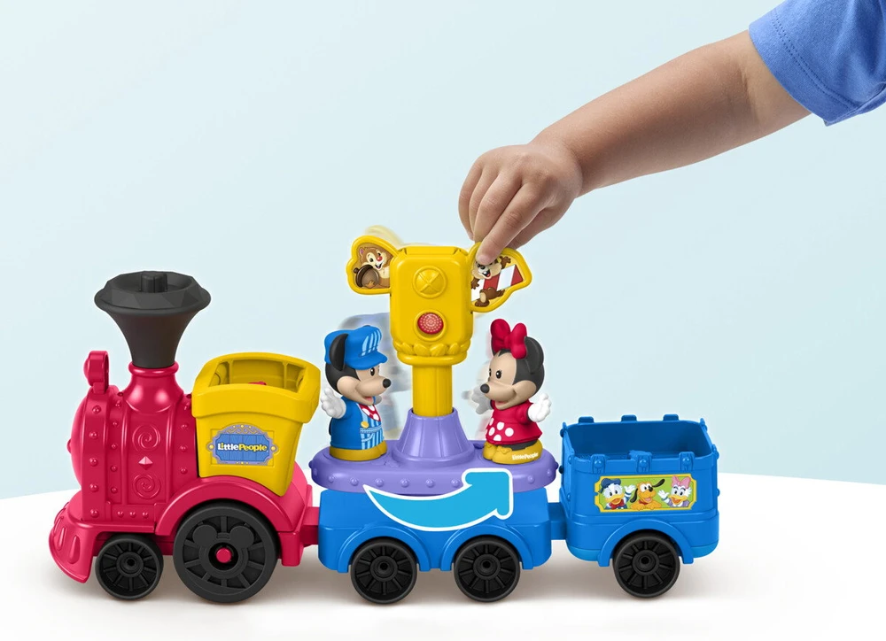 Fisher Price Mattel Muzikinis traukinukas su Mickey ir Minnie figūrėlėmis