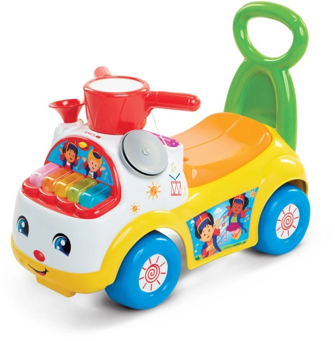 Fisher Price muzikinis paradas važiuojamasis geltonas