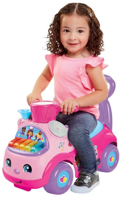 Fisher Price muzikinis paradas važiuojamasis rožinis