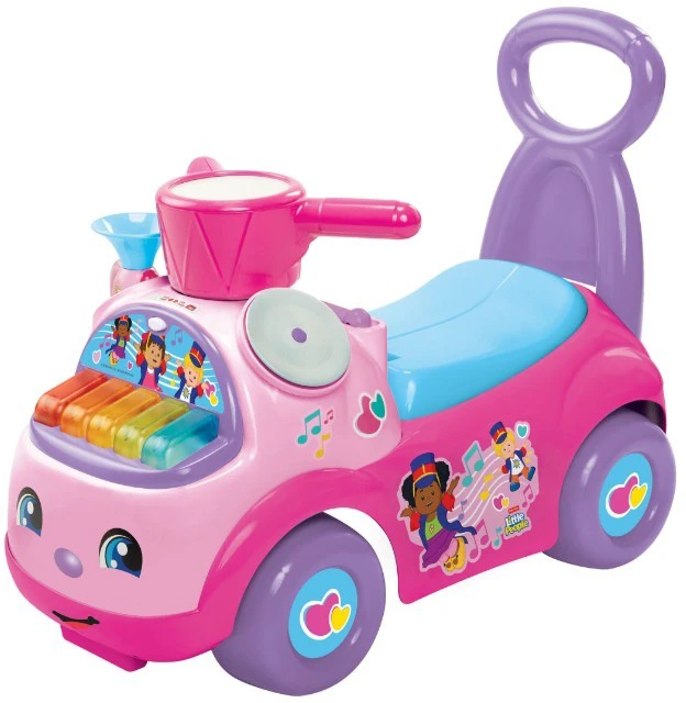 Fisher Price muzikinis paradas važiuojamasis rožinis