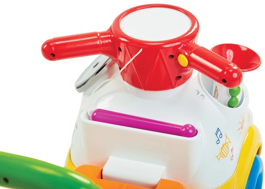 Fisher Price muzikinis paradas važiuojamasis geltonas