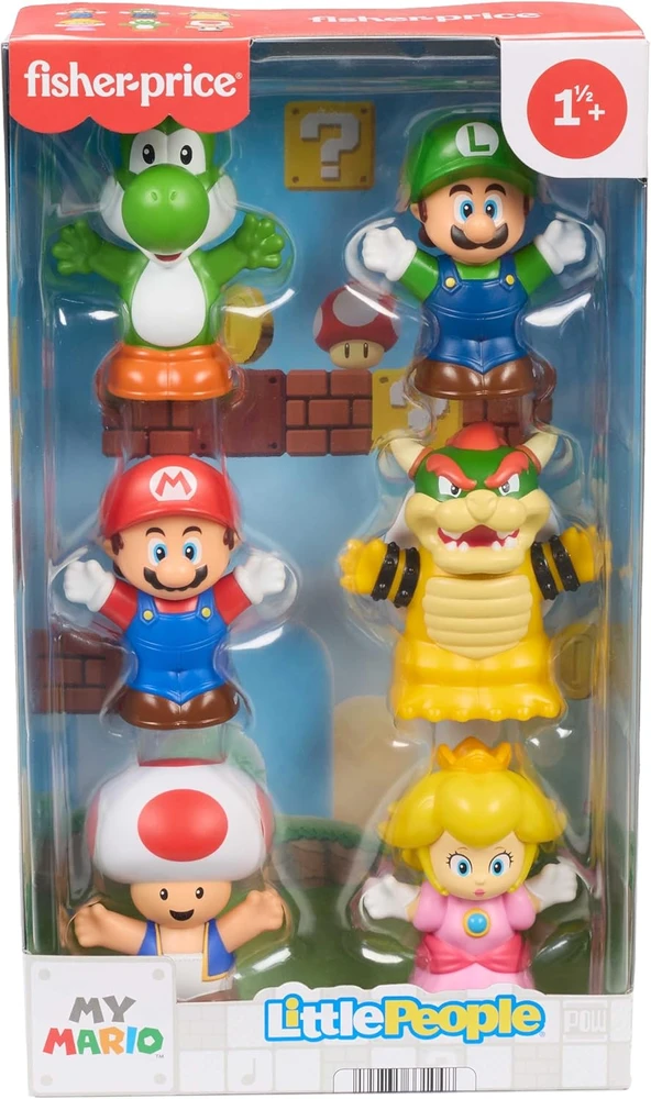 Fisher Price - „Super Mario“ 6 figūrėlių rinkinys (JHG63)