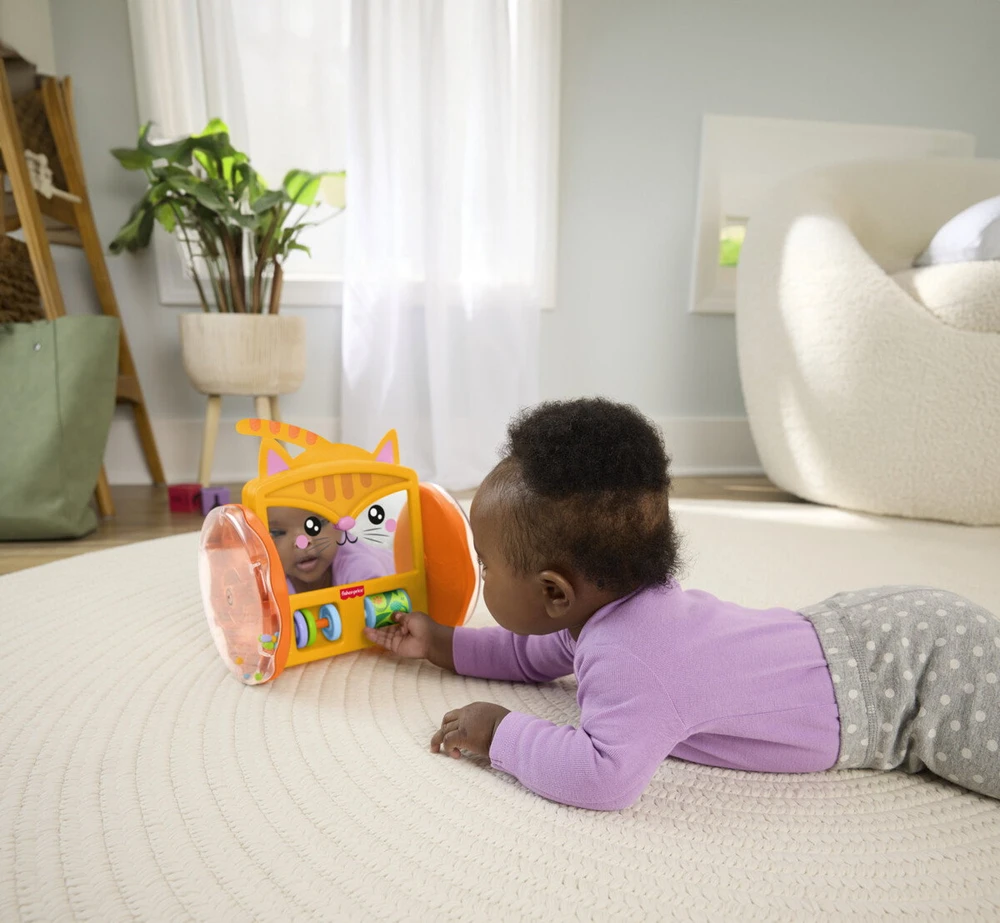 Mattel FISHER-PRICE riedantis katytės veidrodėlis (JLF98)