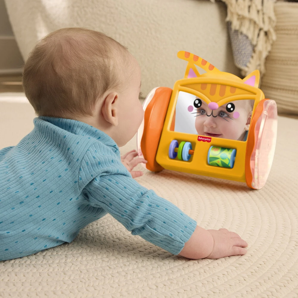 Mattel FISHER-PRICE riedantis katytės veidrodėlis (JLF98)