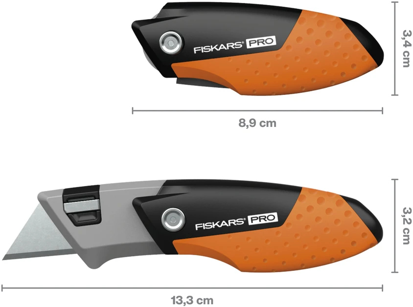 Fiskars - CarbonMax kompaktiškas sulankstomas universalus peilis