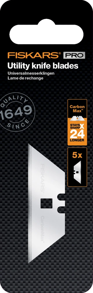 Fiskars CarbonMax Ašmenys universaliam peiliui 5 vnt., 1027229