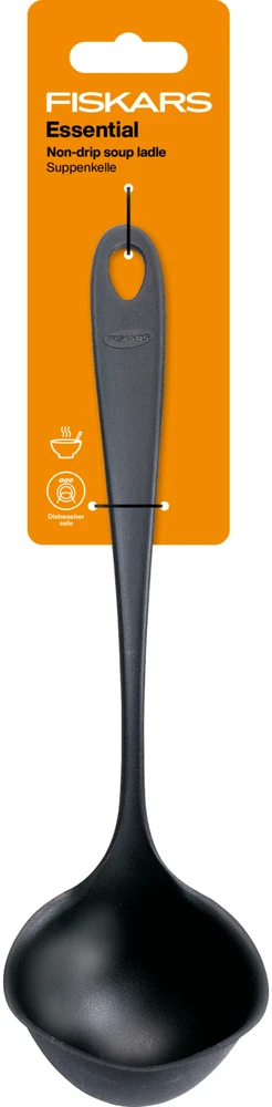 Samtis Fiskars, 28 cm, juoda, plastikas
