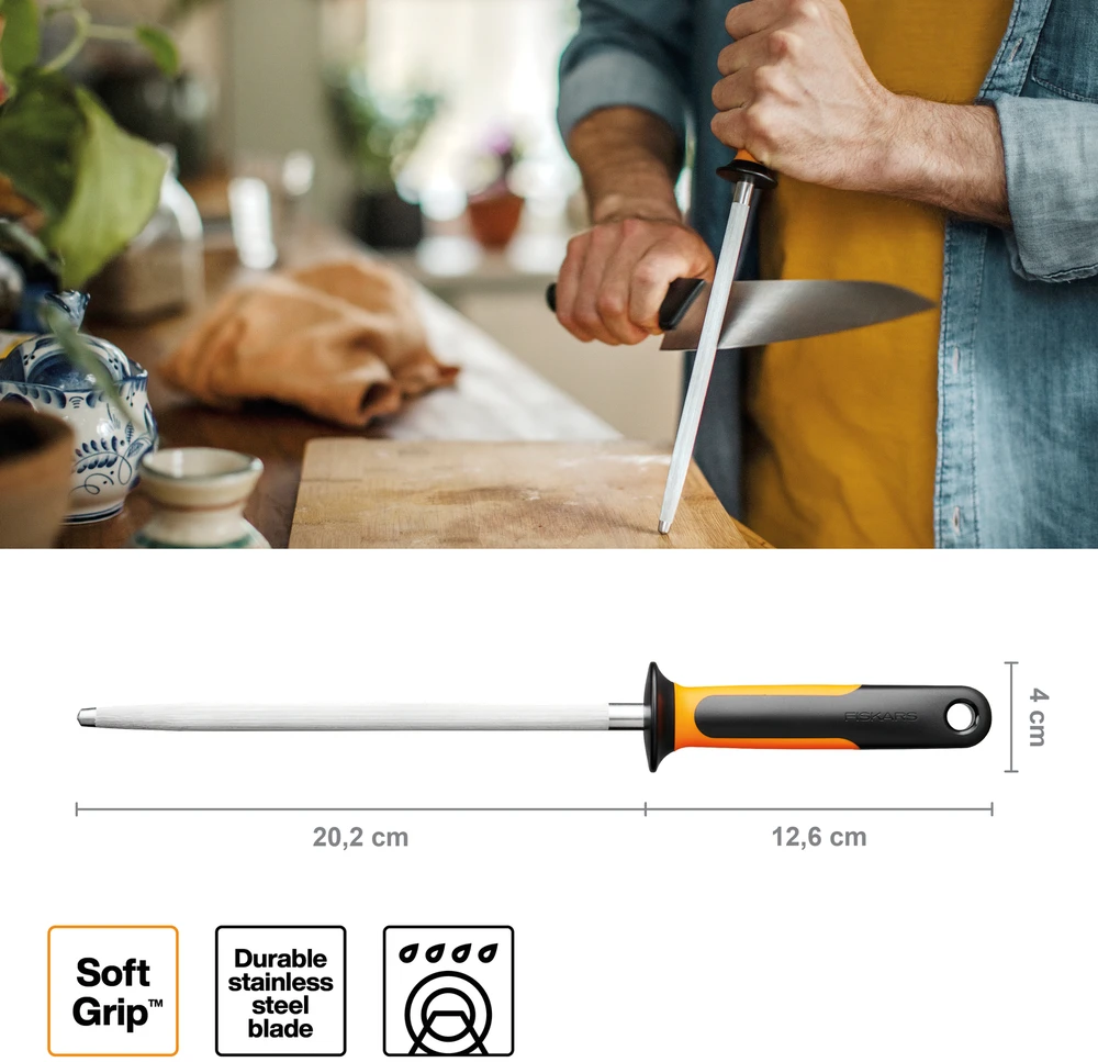 Fiskars Functional Form plieninis galąstuvas