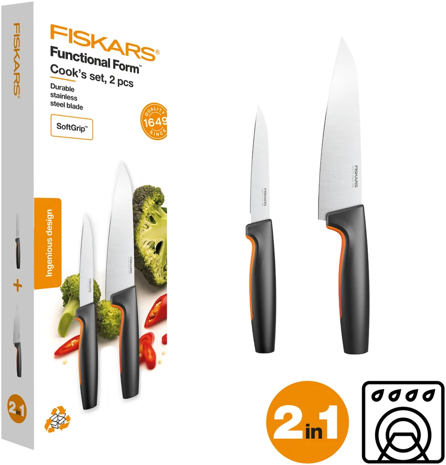 Virėjo peilių rinkinys Fiskars Functional Form FF 2 vnt.