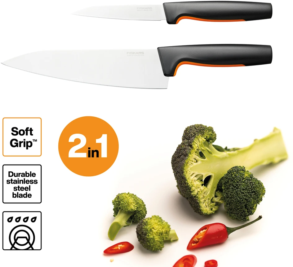 Virėjo peilių rinkinys Fiskars Functional Form FF 2 vnt.