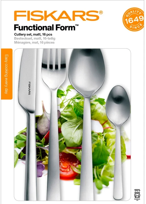 Fiskars FF serviravimo įrankių rinkinys matinis 24 vnt.