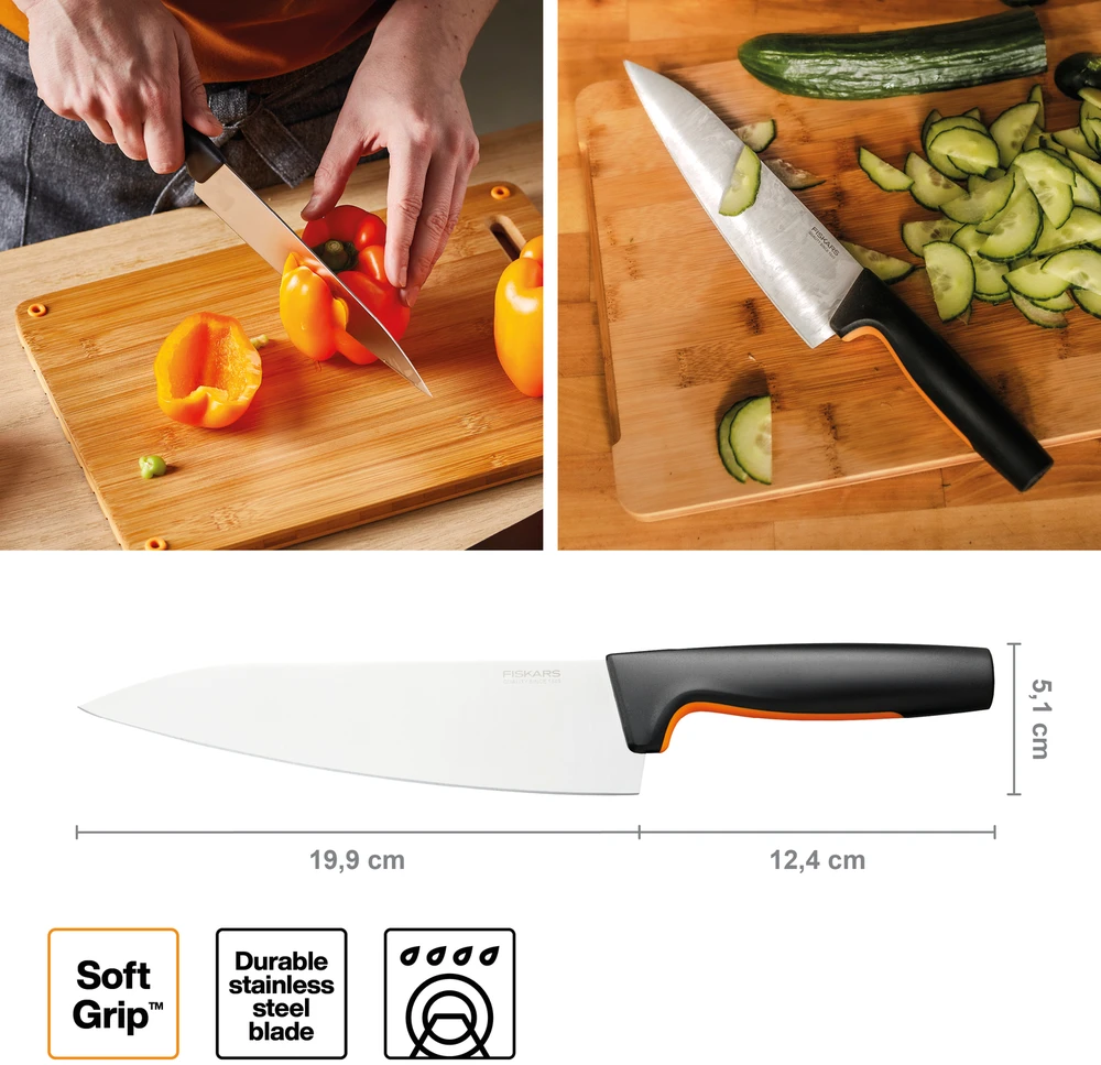 Fiskars Functional Form didelis virėjo peilis 1057534