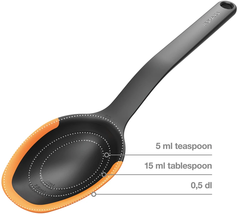 „Fiskars FunctionalForm“ virtuvės įrankių rinkinys (3 dalys) – paletė, šaukštas ir žnyplės – būtiniausias virtuvės įrankių rinkinys