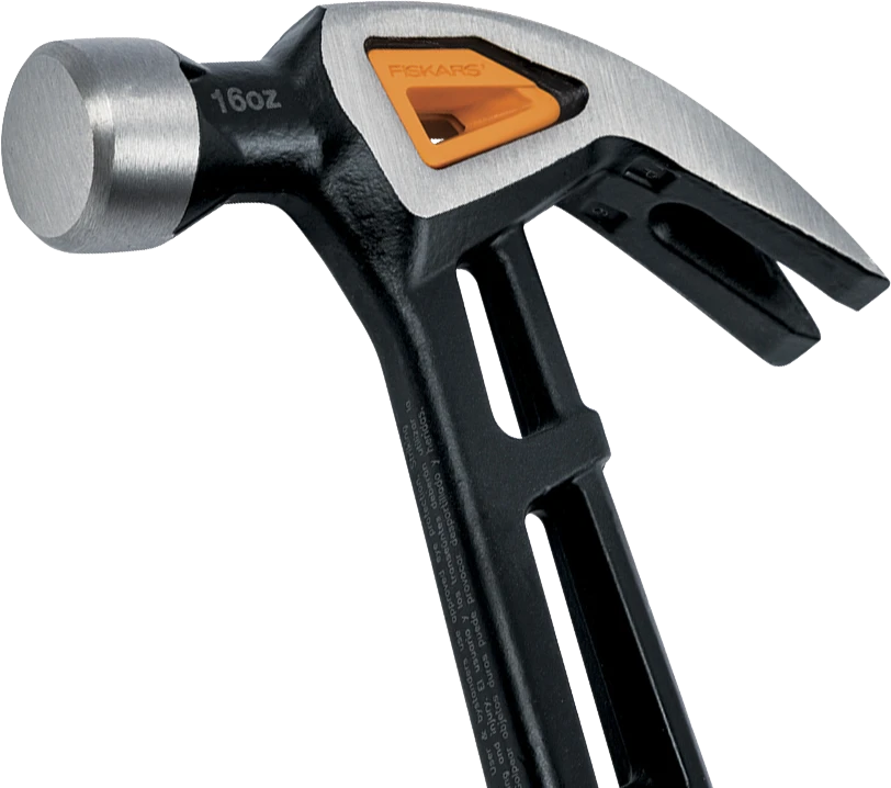 Fiskars IsoCore Apdailos plaktukas, lenkta galva M, 16oz ,1027202