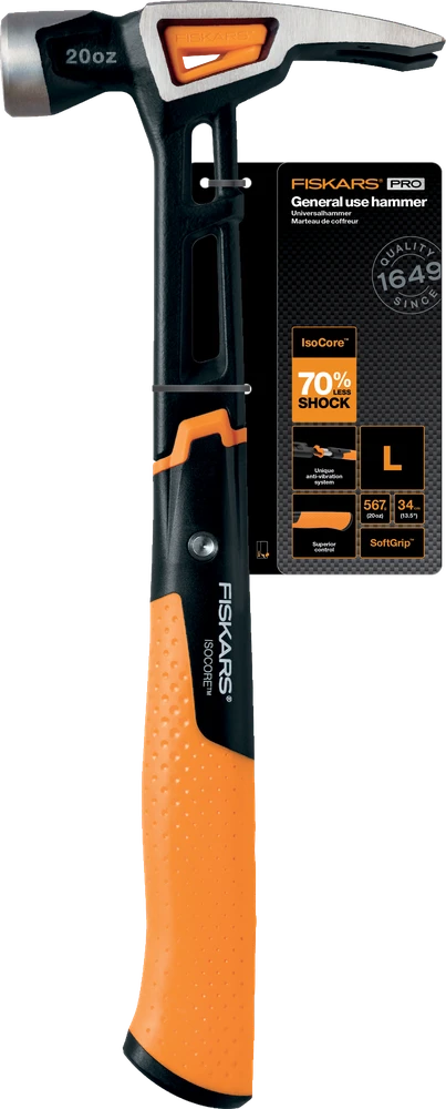 FISKARS Plaktukas universalus su viniatraukiu L
