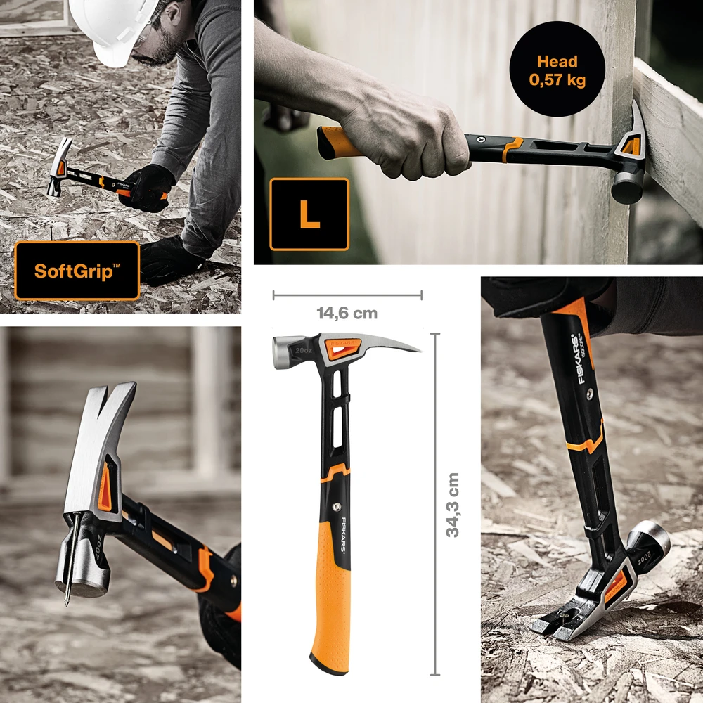 FISKARS Plaktukas universalus su viniatraukiu L
