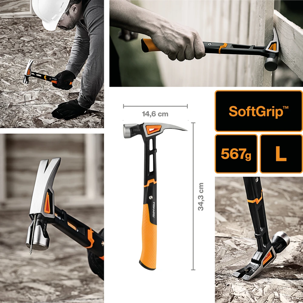 FISKARS Plaktukas universalus su viniatraukiu L