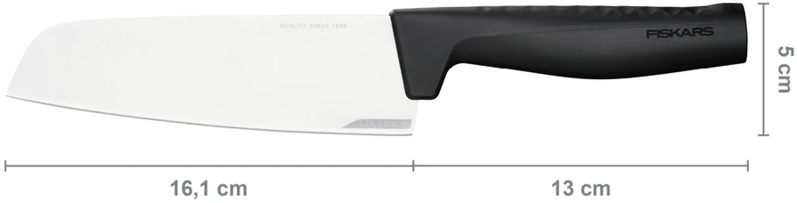 Fiskars - kietaašmenis Santoku peilis 16 cm