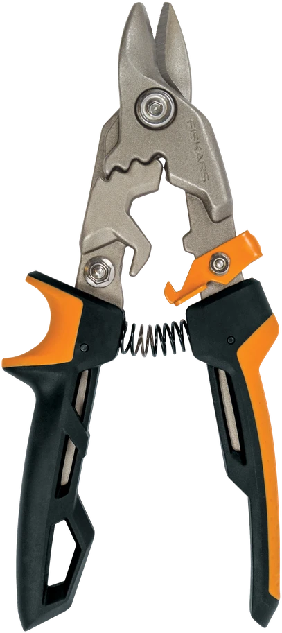 Fiskars PowerGear Aviation skardos žirklės "buldogas"