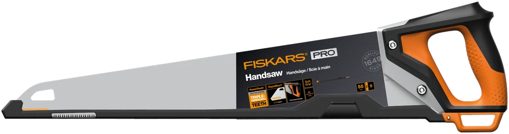 Fiskars Pro Power Tooth profesionalus rankinis pjūklas (55 cm, 9 tpi)