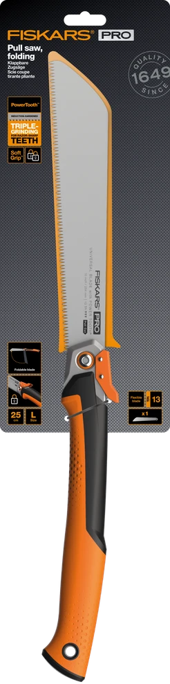 Fiskars Pro Power Tooth atlenkiamas traukimo pjūklas (25 cm) 1062933
