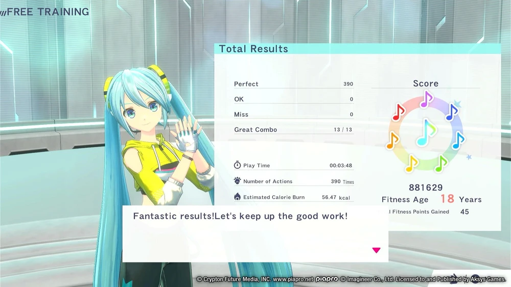 Fitness Fitneso bokso žygdarbis. HATSUNE MIKU - Nintendo jungiklis