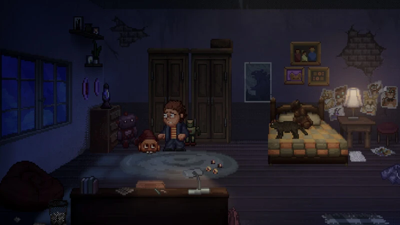 Iam8Bit „Mega Cat Studios“ penkios naktys Freddy's: Į duobę