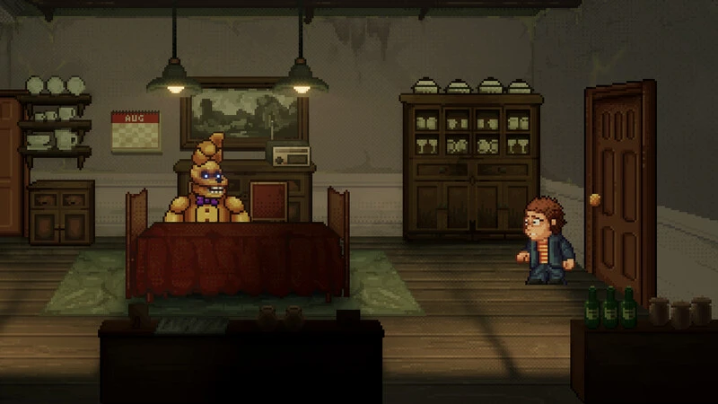 Five „Mega Cat Studios“ penkios naktys Freddy's: Į duobę