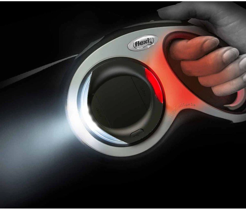 FLEXI LED žibintuvėlis Akku su USB, juodas