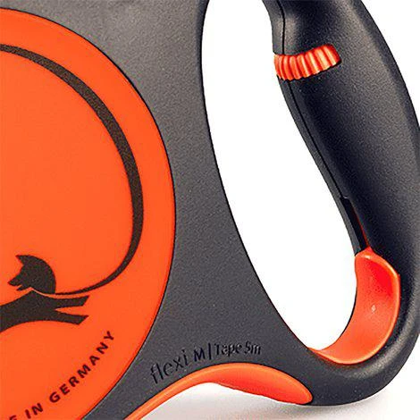 Trixie Flexi Xtreme šunų pavadėlis, XS, iki 15 kg, 3 m, oranžinis