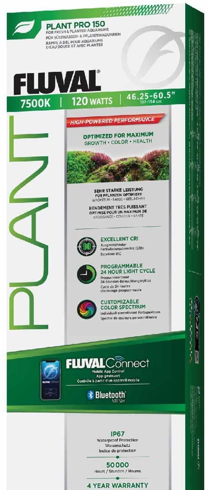 „Fluval Plant Pro LED“ su „BT Mesh 150“, 120 W, 117–154 cm