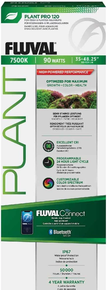 „Fluval Plant Pro LED“ su „BT Mesh“ 120, 90 W, 88–124 cm