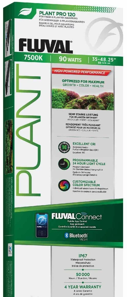 „Fluval Plant Pro LED“ su „BT Mesh“ 120, 90 W, 88–124 cm