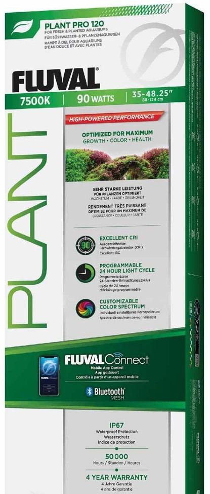 „Fluval Plant Pro LED“ su „BT Mesh“ 120, 90 W, 88–124 cm