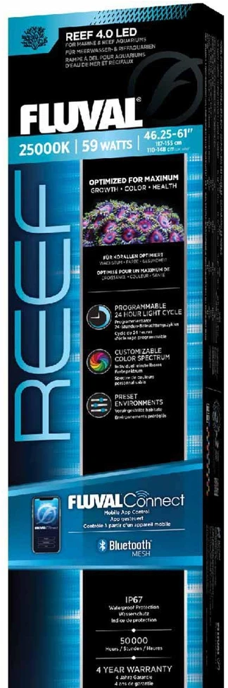 „Fluval“ – „Reef LED 4.0“ – 59 W – 117,5–155,1 cm