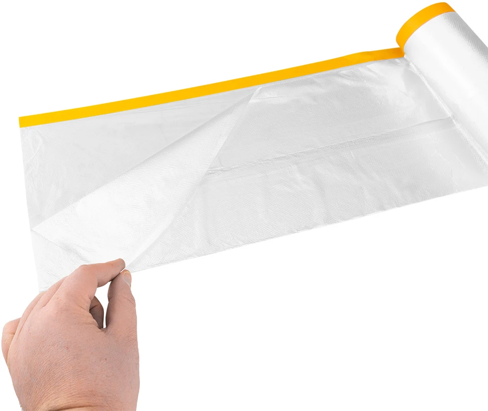 Folia 2,7 m x 15 m dažymo folija su 1,5 cm pločio juostele
