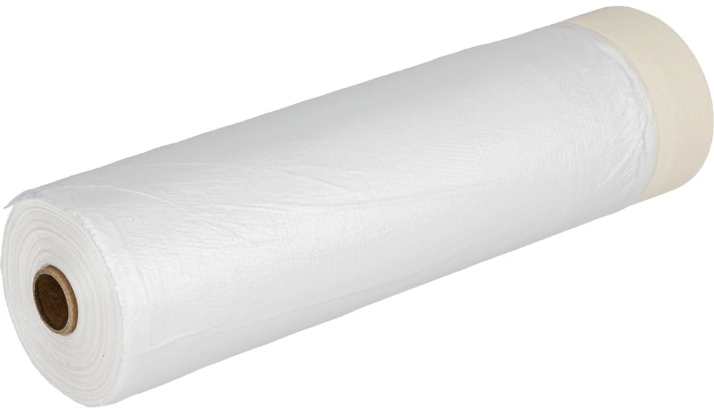 Folia Apsauginė plėvelė nuo vandens taškymosi su maskavimo juosta, 20 m x 140 cm, proline