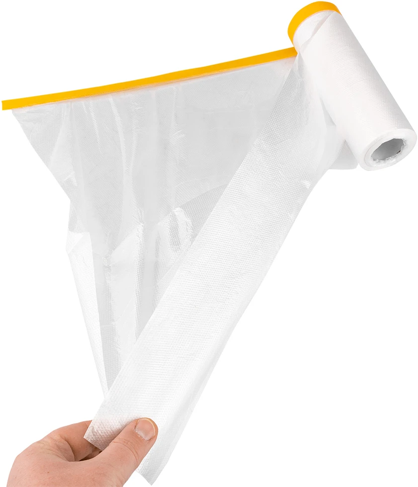 Folia Dažymo folija 1,5 m x 15 m su 1,5 cm pločio juostele