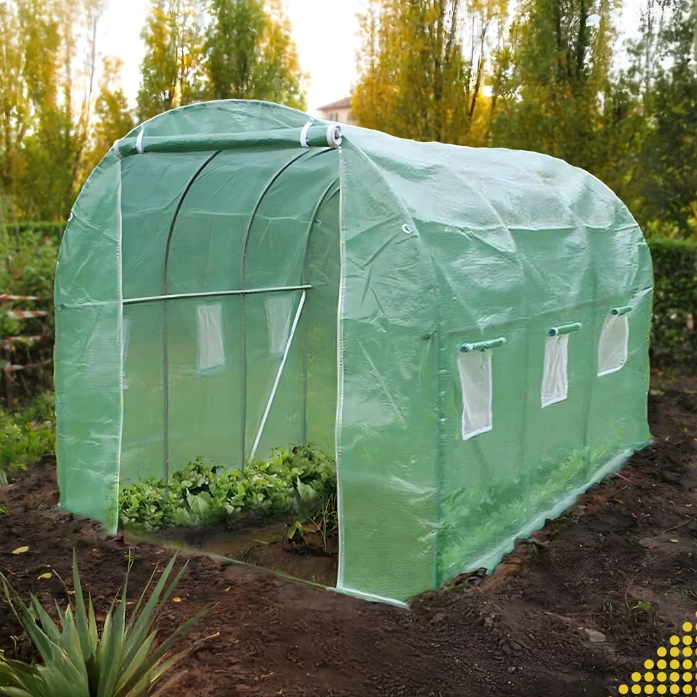 Folia Pakaitinė folijos tunelio šiltnamio palapinė 3x2x2m 6m2