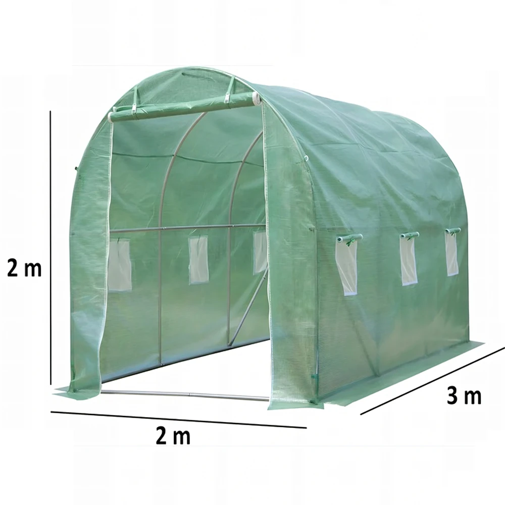 Folia Pakaitinė folijos tunelio šiltnamio palapinė 3x2x2m 6m2