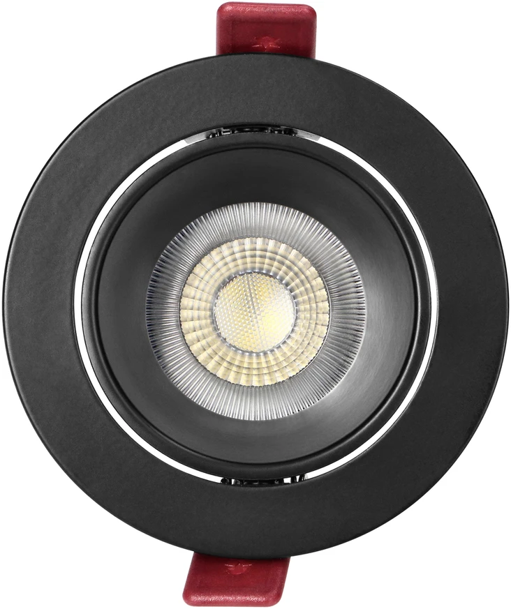Orno FONDI RC dekoratyvinis prožektoriaus rėmelis, MR16/GU10, maks. 50 W, apvalus, fiksuotas, aliuminis, juodas