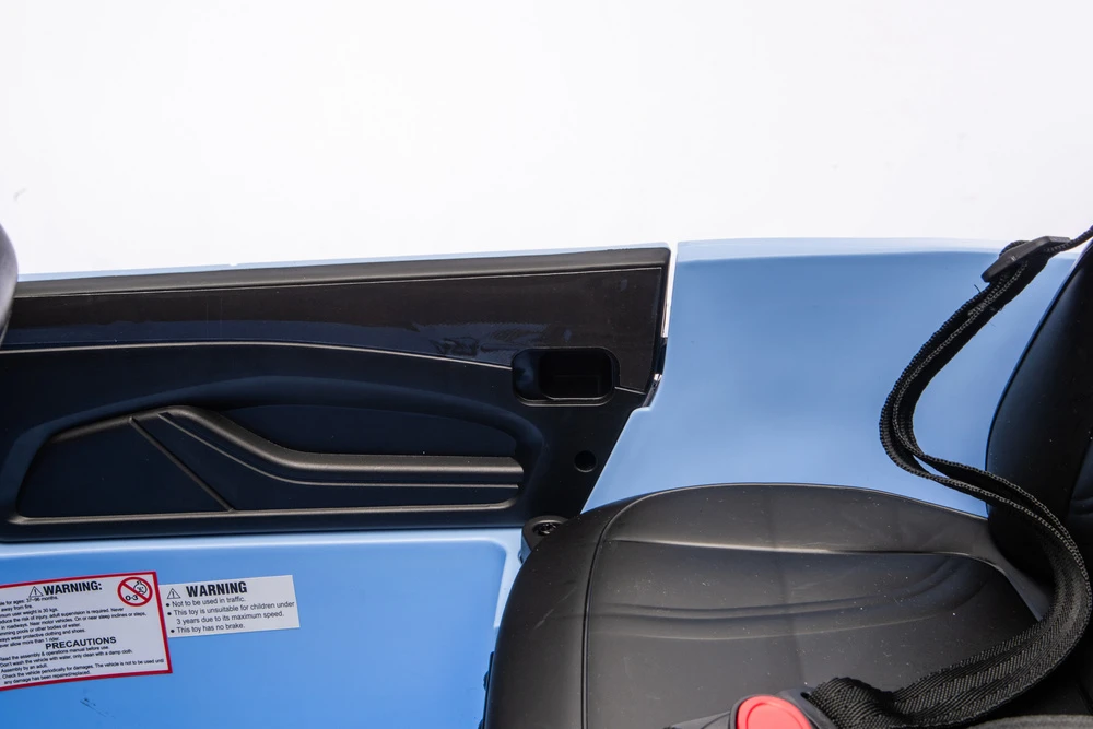 Lean Cars Vaikiškas elektromobilis Ford Mustang Mach-E mėlynas 24V