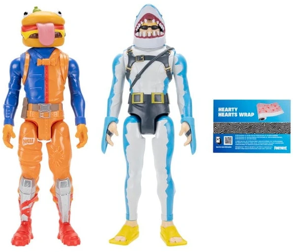 „Fortnite“ – „Victory Duo Mode“ figūrėlės 30 cm – jautienos bosas ir Chompas vyresnysis.