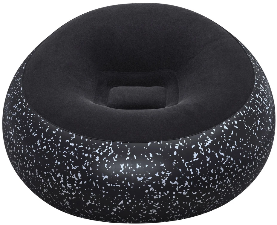 Pripučiamas krėslas Bestway, juodas, 116 cm x 116 cm x 66 cm