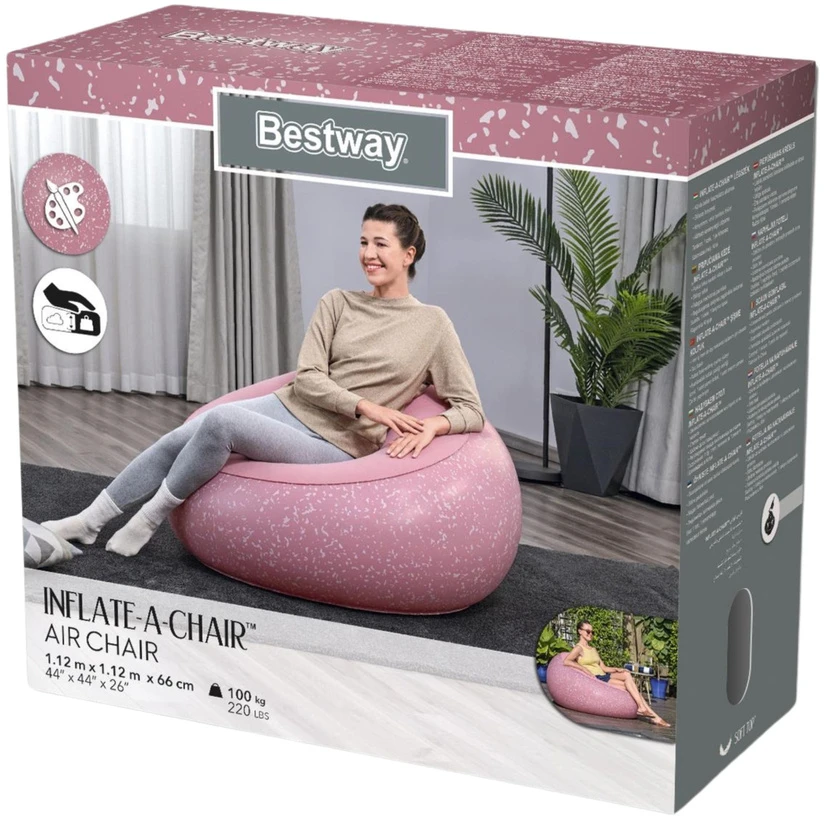 Bestway Pripučiama kėdė rožinė