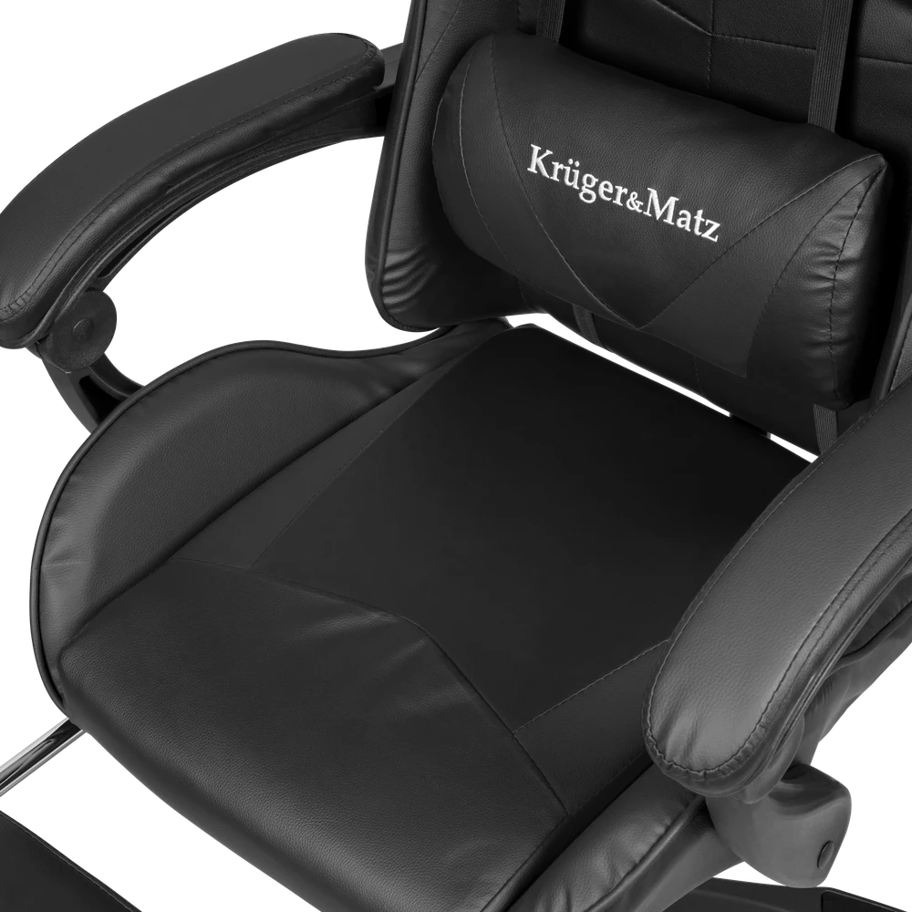 Žaidimų kėdė Kruger & Matz GX-150, Juoda