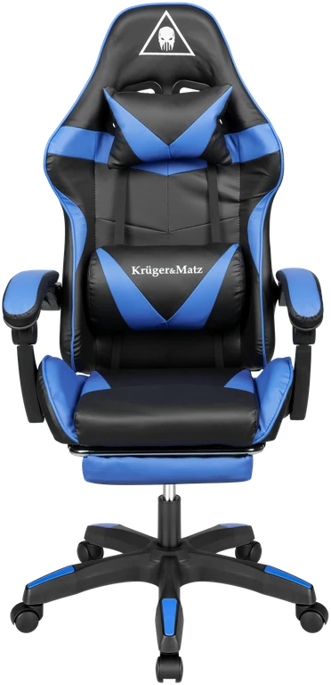 Žaidimų kėdė Kruger & Matz GX-150 Juoda-mėlyna