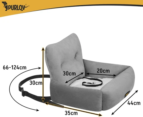 Dog car seat S 44x35x30cm Purlov
